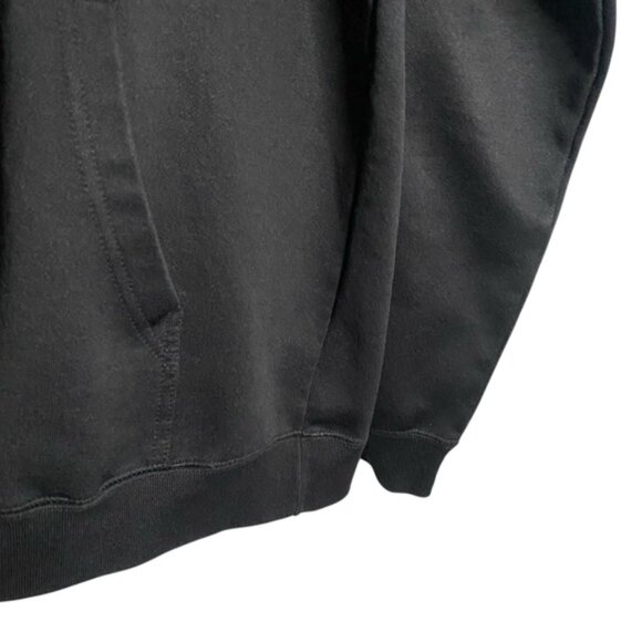 SMP Men's Black Graphic Relaxed Fit Sweatshirt Hoodie - Picture 4 of 10